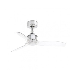 faro Plafonnier ventilateur Just Acier