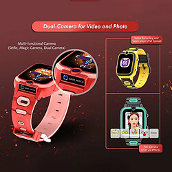 Enfants Smart Watch Photo Vidéo Mp3 Musique Lecture Enregistrement Calculatrice Réveil Montres Avec Puzzle Gaming Vert