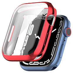 Coque en TPU électroplaqué, rouge pour votre Apple Watch Series 7 45mm