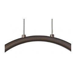 Luminaire Center Suspension LED intégré Ring Bronze 1 ampoule 35cm pas cher