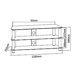 Maclean MC-625 - Table RTV pour TV LED