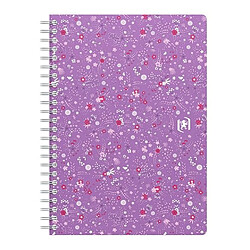 Acheter Cahier spirale Oxford Flowers A5 14,8 x 21 cm blanc ligné 120 pages - Lot de 5