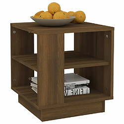 Acheter Maison Chic Table basse,Table Console Table d'appoint, Table pour salon Chêne marron 40x40x43 cm Bois d'ingénierie -MN39429