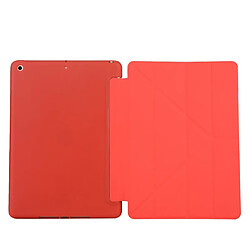 Acheter Etui en PU + silicone déformé avec support rouge pour votre Apple iPad 10.2 (2019)