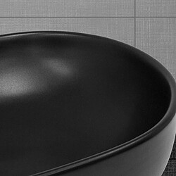 Acheter ML DESIGN MODERN LIVING Lavabo en céramique noir mat vasque à poser pour salle de bain 405x405x150 mm