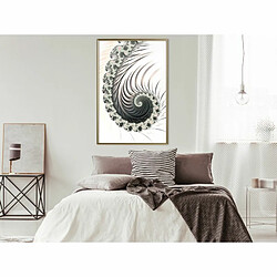 Paris Prix Affiche Murale Encadrée Fractal Spiral Positive 40 x 60 cm Or