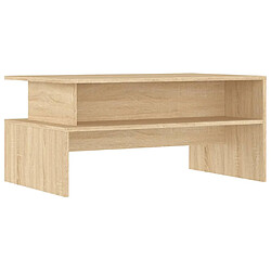 vidaXL Table basse chêne sonoma 90x55x42,5 cm bois d'ingénierie