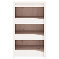 Avis vidaXL Armoire de cuisine d'extérieur blanc bois de pin massif