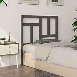 Acheter Maison Chic Tête de lit scandinave pour lit adulte,Meuble de chambre Gris 95,5x4x100 cm Bois massif de pin -MN51845