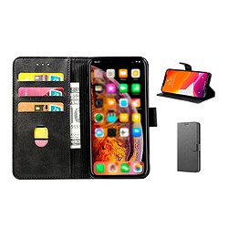 PHONECARE Coque MagneticFlipWallet Avec Rabat pour Xiaomi Poco M4 Pro - Noir