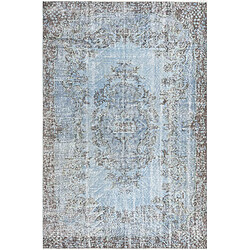 Vidal Tapis de laine 297x198 Bleu Ultra Vintage