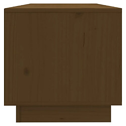 Avis vidaXL Meuble TV Marron miel 90x35x35 cm Bois de pin massif