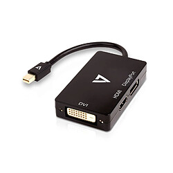 Adaptateur Mini DisplayPort vers VGA/DVI/HDMI V7 V7MDP-DPDVIHDMI-1E Noir