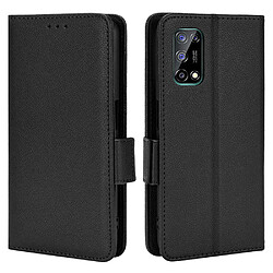 Etui en PU texture litchi avec support, noir pour votre Realme V5 5G/Q2/7 5G/Oppo K7x