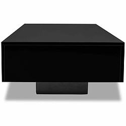 Avis Maison Chic Tabls basse,Table Console pour salon Haute brillance Noir -MN85749