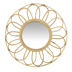 Miroir mural Alexandra House Living Fibre naturelle 2 x 54 x 54 cm Rond