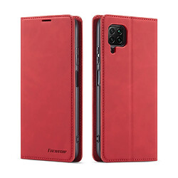 Etui en PU toucher soyeux rouge pour votre Huawei P40 lite/Nova 7i/Nova 6 SE