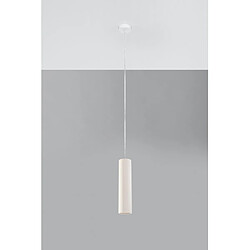 Luminaire Center Suspension design Nancy Céramique blanc 1 ampoule 132cm