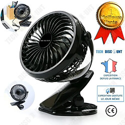 Ventilateur portable silencieux rechargeable usb puissant vitesse été chaleur air bureau maison à clip stable solide petit