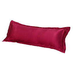 Acheter Taie d'oreiller de plein corps de luxe solide en soie de luxe de couleur rouge 48x120cm