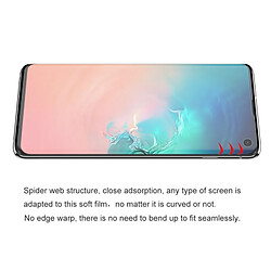 Acheter Wewoo Film protecteur 0.1mm 3D de protection anti-déflagrant Hydrogel antidéflagrant pour Galaxy S10, TPU + TPE + Matériau P(Transparent)