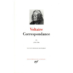 Correspondance. Vol. 9. Juillet 1767-septembre 1769