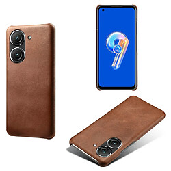 Coque en TPU + PU texture des veaux, antidérapante, antichocs pour votre Huawei Mate 50 4G - marron