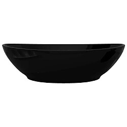 Acheter vidaXL Lavabo ovale Céramique 40 x 33 cm Noir