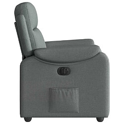 Acheter vidaXL Fauteuil inclinable électrique Gris foncé Tissu