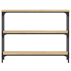 Acheter Maison Chic Table console | Meuble d'entrée | Table d'appoint chêne sonoma 100x22,5x75 cm bois d'ingénierie -GKD27221