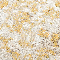 Avis vidaXL Tapis à tissage plat d'extérieur 115x170 cm Jaune