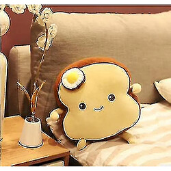 Universal 45 cm simulation de pain grillé kawaii Coussin de pain en tranches oreiller doux en peluche | oreillers en peluche