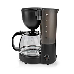 Avis NEDIS Machine à café Cafetière électrique Carafe en Verre 1,25L, Fonction Maintien au chaud, Système anti-gouttes, Arrêt automatique