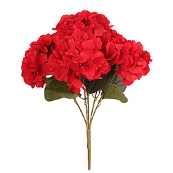 Fleur artificielle fleur d'hydrangea bouquet de soie décoration maison décor rouge