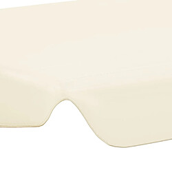 Acheter vidaXL Toit de rechange de balançoire crème 188/168x145/110 cm