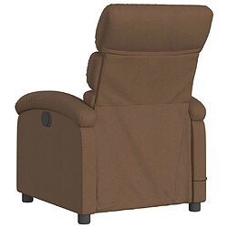 Acheter Maison Chic Fauteuil Relax pour salon, Fauteuil inclinable de massage électrique marron tissu -GKD18925