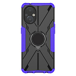 Coque en TPU anti-chute avec béquille pour votre OnePlus Nord N20 5G - violet