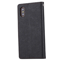 Avis Wewoo Coque gris pour iPhone X Cross Texture Horizontal Housse en cuir avec fentes FANCY DIARY cartes et porte-monnaie support