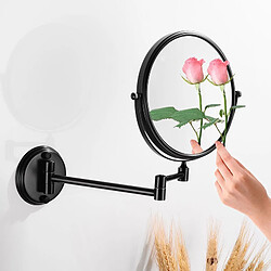 Universal Miroir de maquillage acier inoxydable miroir extensible salle de bains rond 2 côtés miroir de maquillage pliant installation murale accessoires de salle de bains |