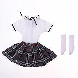 1/3 BJD Poupée Classique école étudiante Fille Uniforme Robe Bas Costume