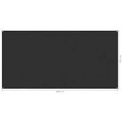 Acheter vidaXL Tapis de tente 200x400 cm Anthracite