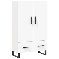 vidaXL Buffet haut blanc 69,5x31x115 cm bois d'ingénierie