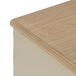 Acheter BigBuy Home Table de Nuit Crème Naturel Bois d'épicéa Bois MDF 48 x 36 x 61 cm