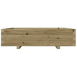 Acheter vidaXL Jardinière 100x100x26,5 cm bois de pin imprégné