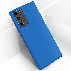 Avizar Coque Galaxy Note 20 Semi-rigide Soft Touch Compatible QI bleu