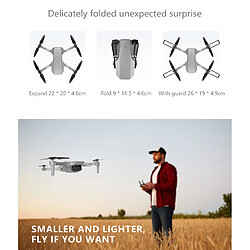 Universal E88 Mini Drone 1080P WiFi FPV HD 4K Double Caméra RC Inutile Mode de contrôle d'altitude Pliable Quatre Rotations Avion Hélicoptère Jouet Cadeau | RC Helicopter(Gris)