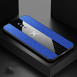 Wewoo Coque Souple Pour TPO Reno Z XINLI Stitching Cloth Antichoc TPU Étui de protection Bleu