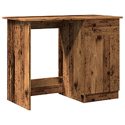 vidaXL Bureau vieux bois 100x50x76 cm bois d'ingénierie