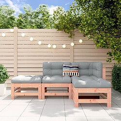 Maison Chic Salon de jardin 4 pcs - Table et chaises d'extérieur - Mobilier/Meubles de jardin Moderne bois massif douglas -MN79306