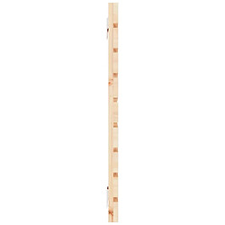 Maison Chic Tête de lit scandinave,Meuble de chambre murale 126x3x63 cm Bois massif de pin -MN33822 pas cher